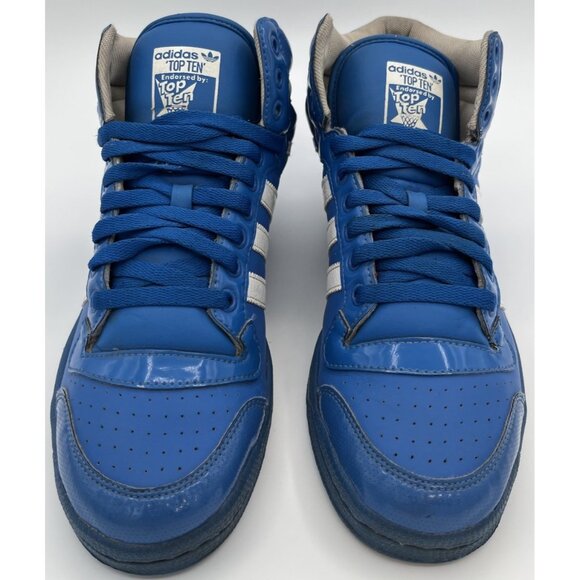 RARE Adidas Top Ten High Blue Originals Men’s Size 9.5 Shoe Sneaker G17746 - Picture 2 of 10